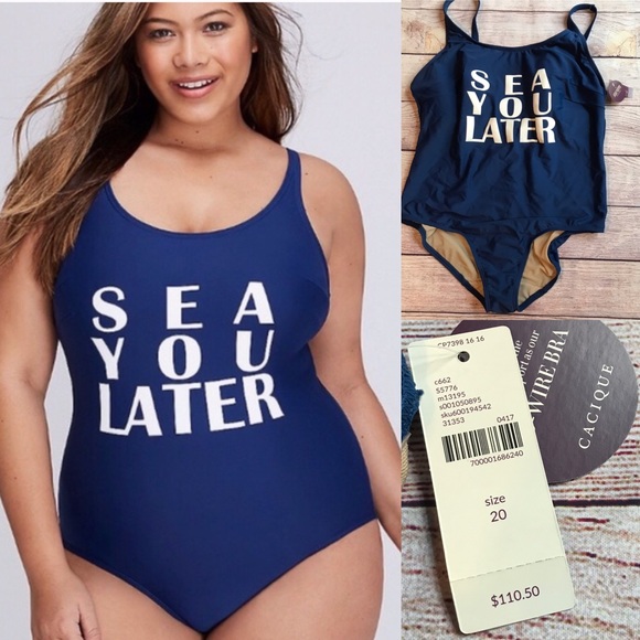 Cacique Other - SOLD Cacique Lane Bryant  sea you later swimsu20